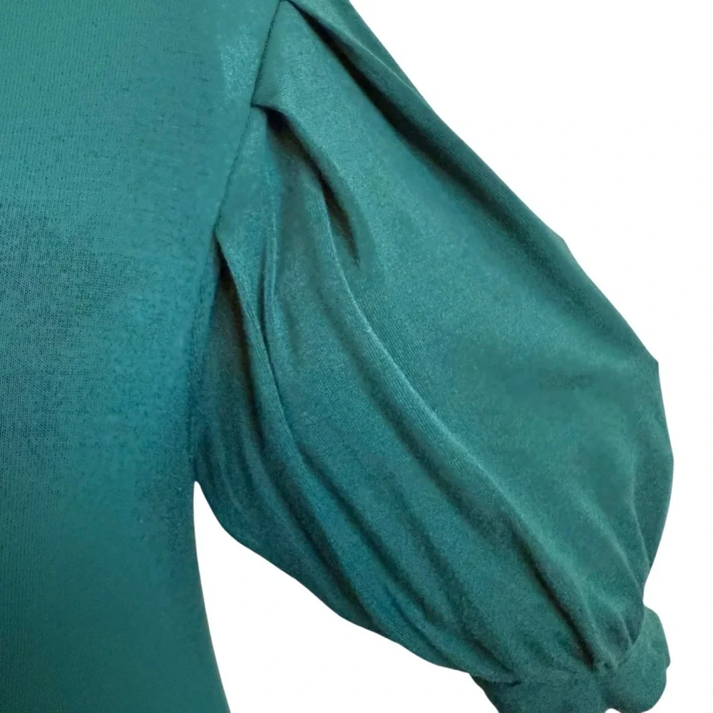 Boden | Green Puff Sleeve Blouse | Sz 2